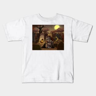 The Grave Digger and his Cats Kids T-Shirt